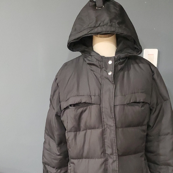 Flawed Michael Kors Long Black Coat - Picture 3 of 17